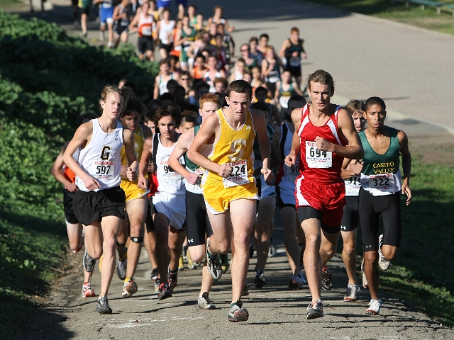 NCS XC D1 Boys-013.JPG - 2009 North Coast Section Cross Country Championships, Hayward High School, Hayward, California